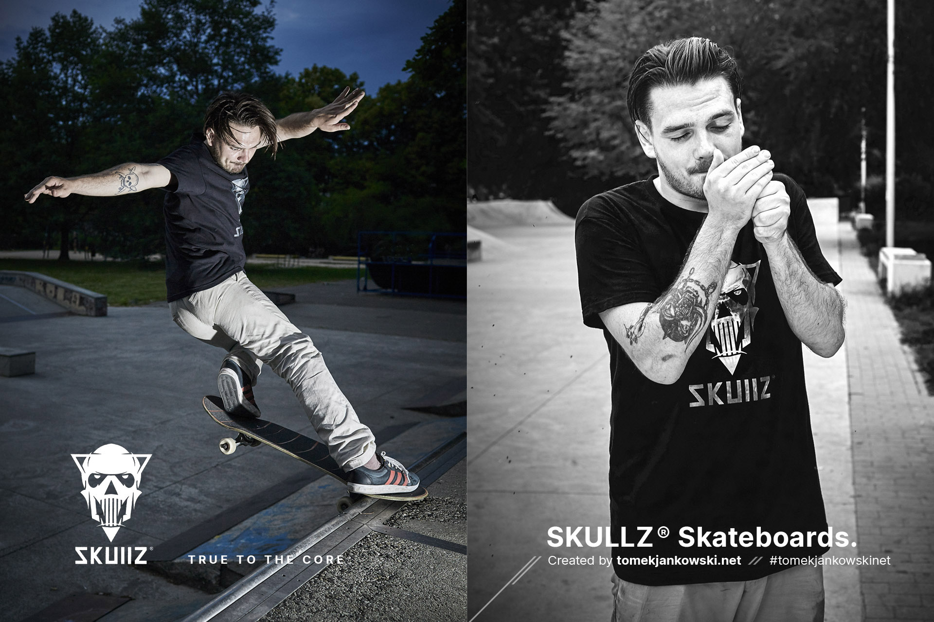 Tomek Jankowski Design Branding - SKULLZ Skateboards