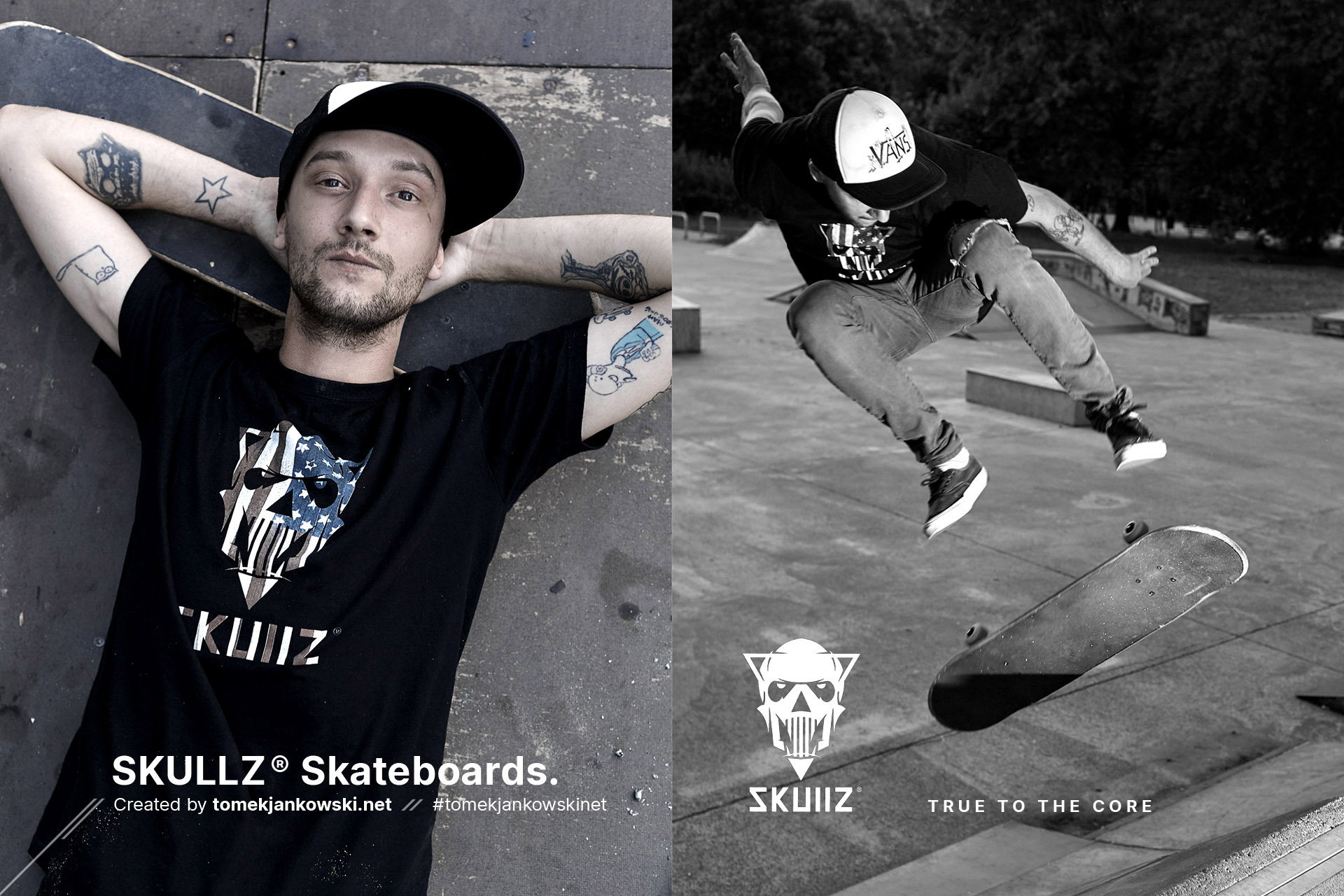Tomek Jankowski Design Branding - SKULLZ Skateboards