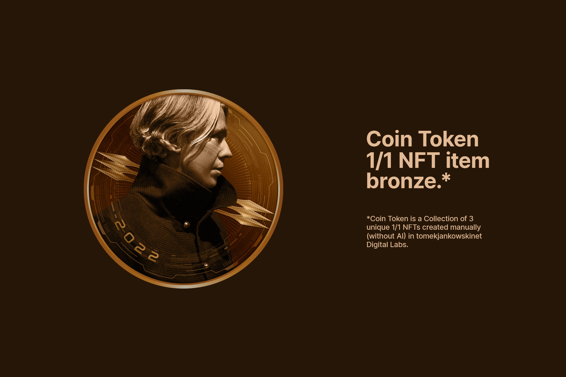Tomek Jankowski Design Identity - Coin NFT Token Bronze