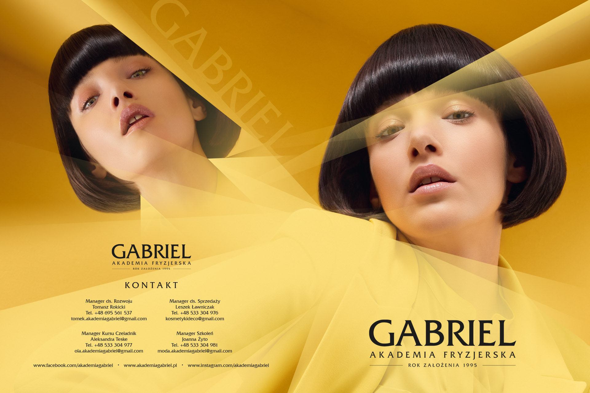 Tomek Jankowski Design Identity - Gabriel Hair Academy