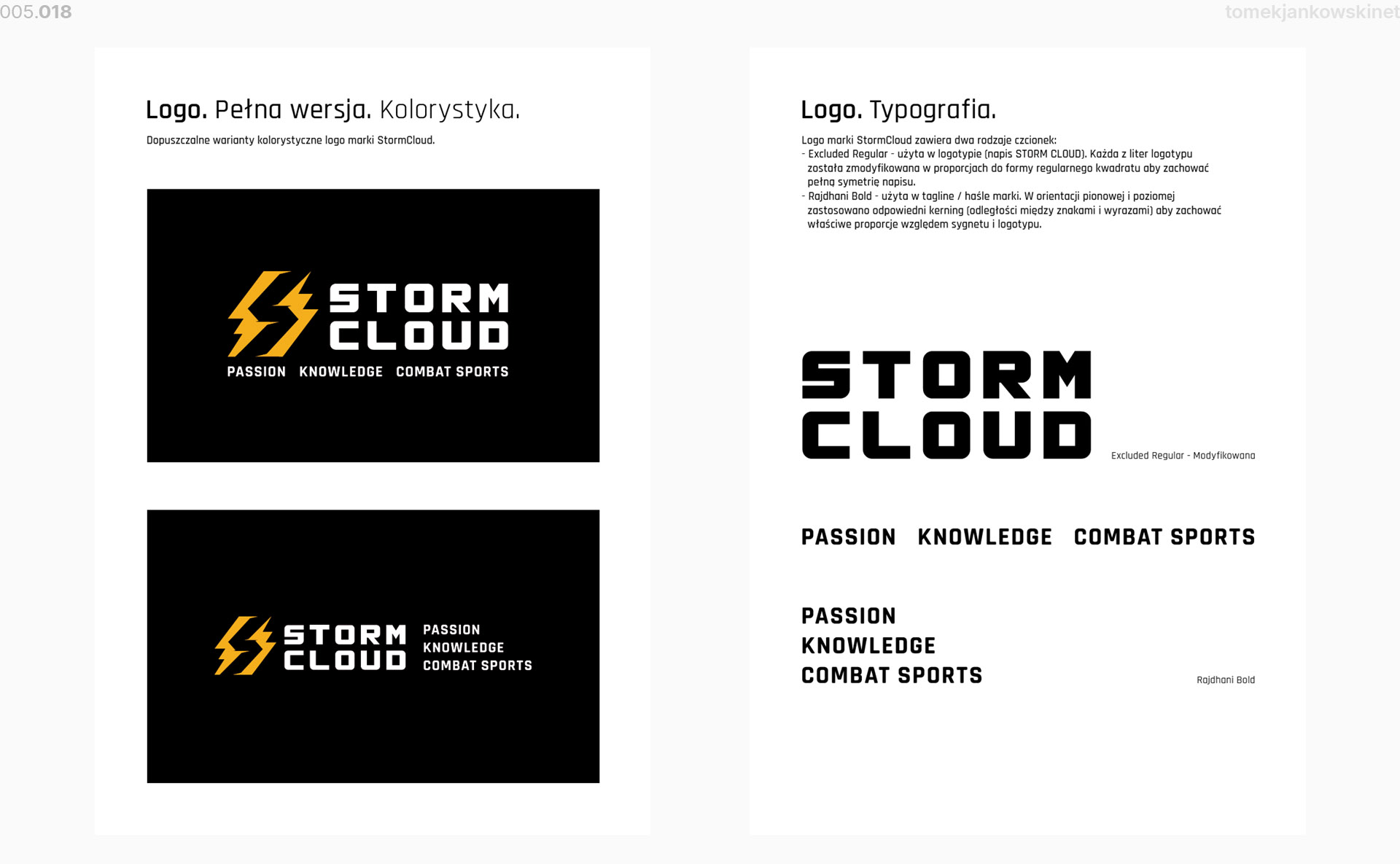 Tomek Jankowski Design Identity - STORMCLOUD